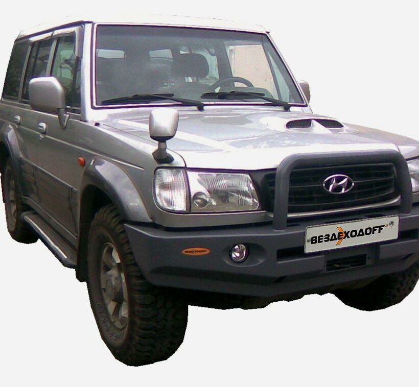 Бампер силовой передний Hyundai Galloper с центральной дугой - Силовые бамперы - Hyundai - Galloper