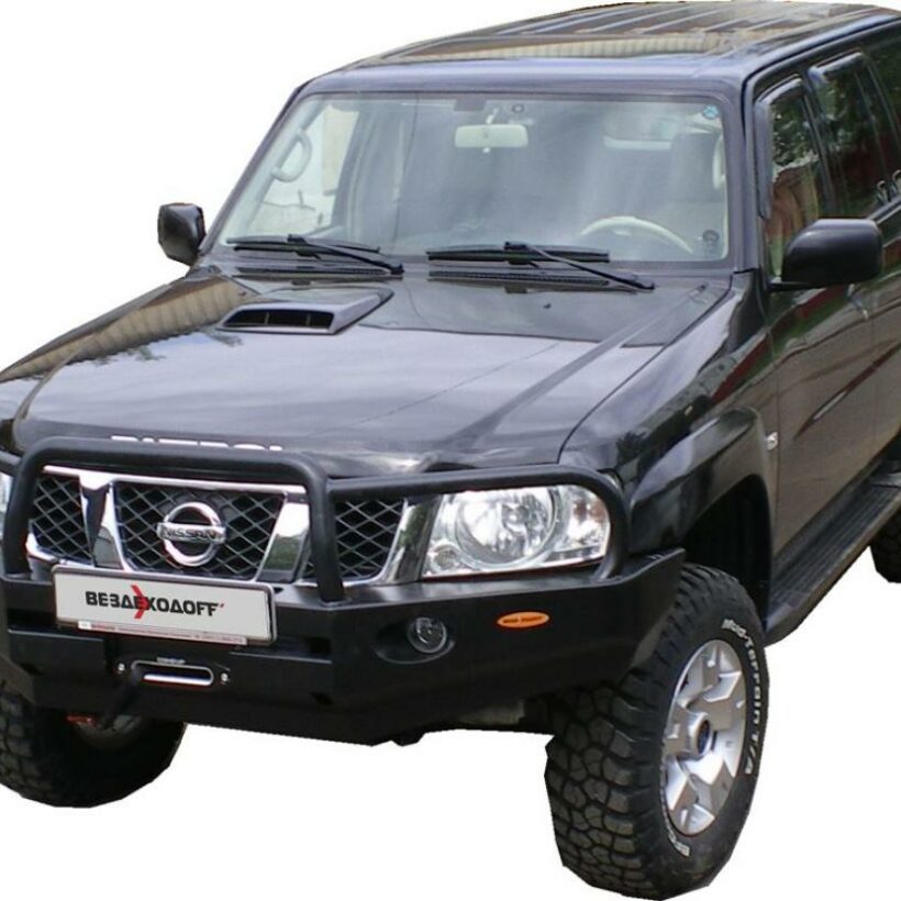 Бампер силовой передний Nissan Patrol Y61 с кенгурином - Силовые бамперы - NISSAN - Nissan Patrol