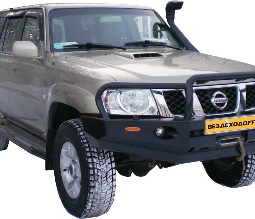 Бампер силовой передний Nissan Patrol Y61 с кенгурином - Силовые бамперы - NISSAN - Nissan Patrol