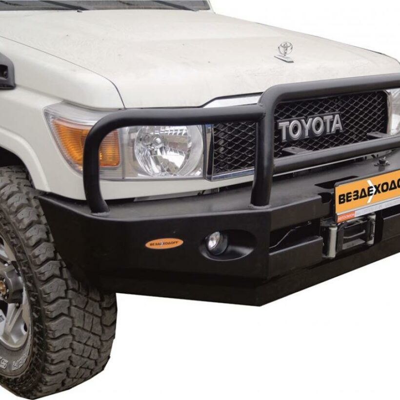 Бампер силовой передний Toyota Land Cruiser Prado 78 с кенгурином - Силовые бамперы - TOYOTA - Toyota Land Cruiser
