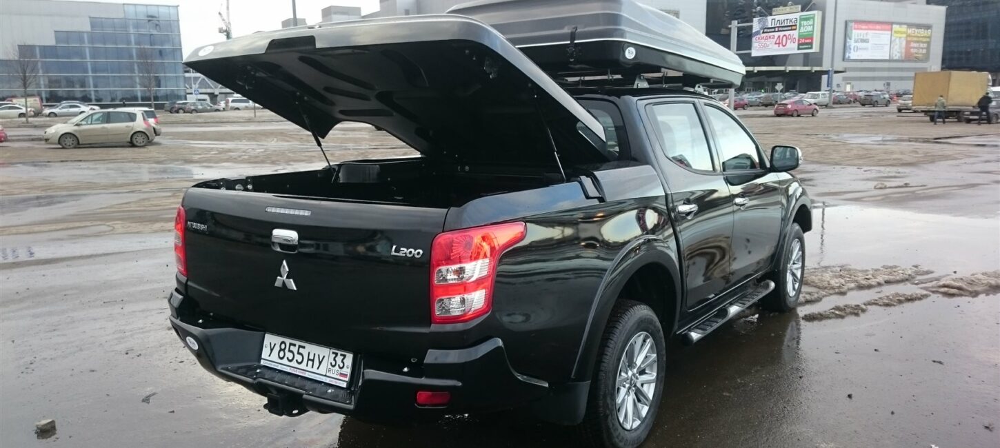 Крышка кузова для Mitsubishi L200 (двойная кабина) (2015-)/Fiat Fullback (двойная кабина) (2016-) (Белая) АВС-Дизайн - Крышки и тенты кузова - MITSUBISHI - Mitsubishi L200
