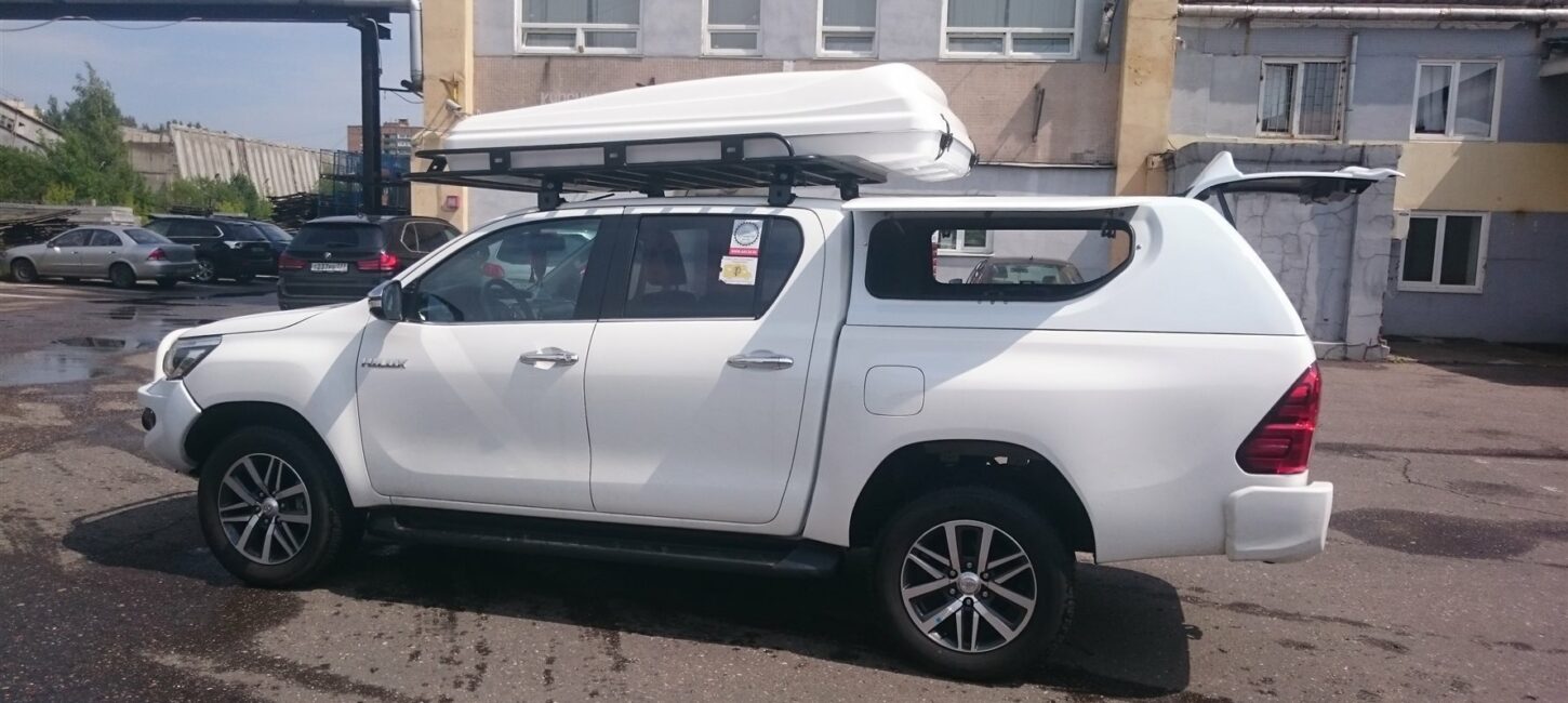 Крыша (кунг) кузова для Toyota Hilux (двойная кабина) (08.2015-) (загрунтована под покраску) (3 двери) - Кунги - TOYOTA - Toyota Hilux