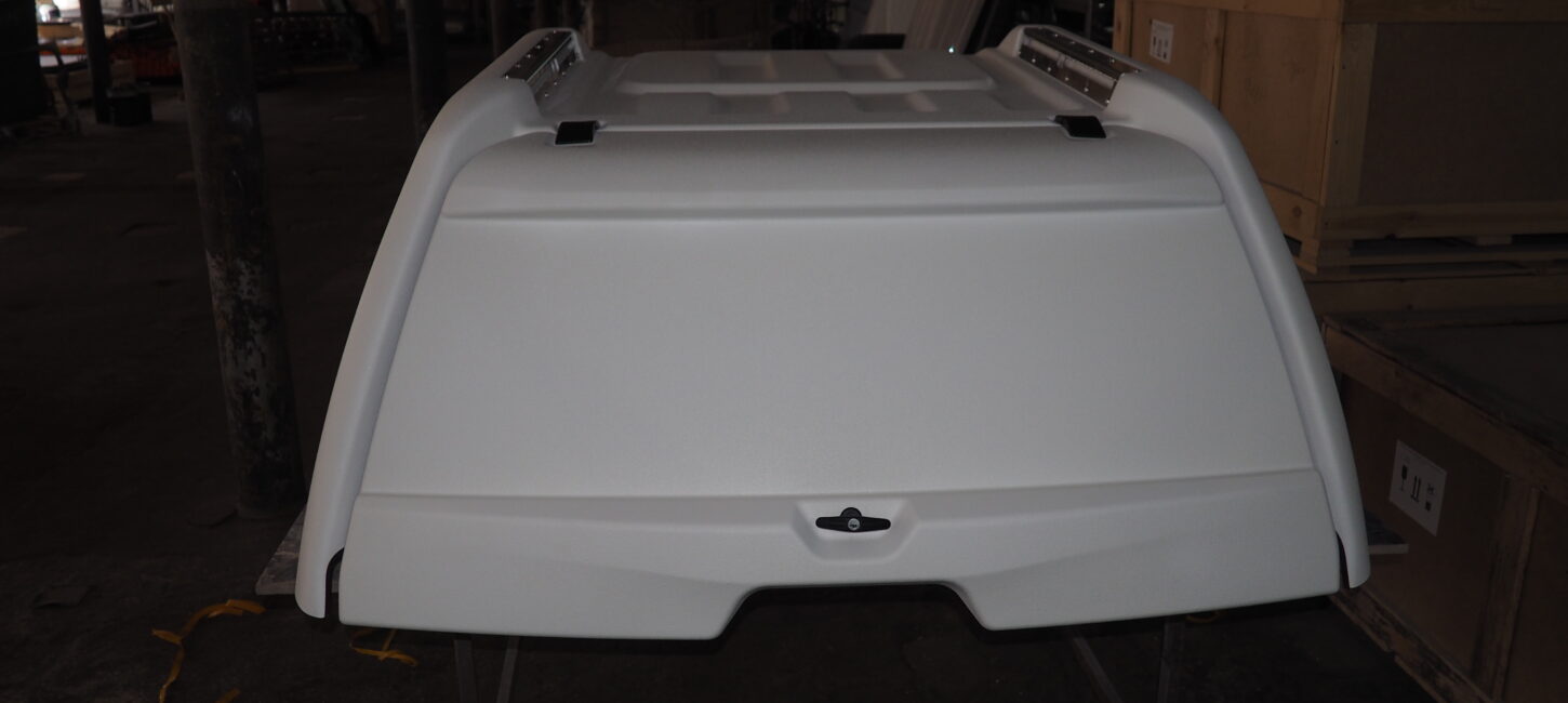Крышка (кунг) кузова для Mitsubishi L200 (двойная кабина) (2015-2019)/Fiat Fullback (двойная кабина) (2016-) (3 двери) (белая) АВС-Дизайн - Кунги - MITSUBISHI - Mitsubishi L200