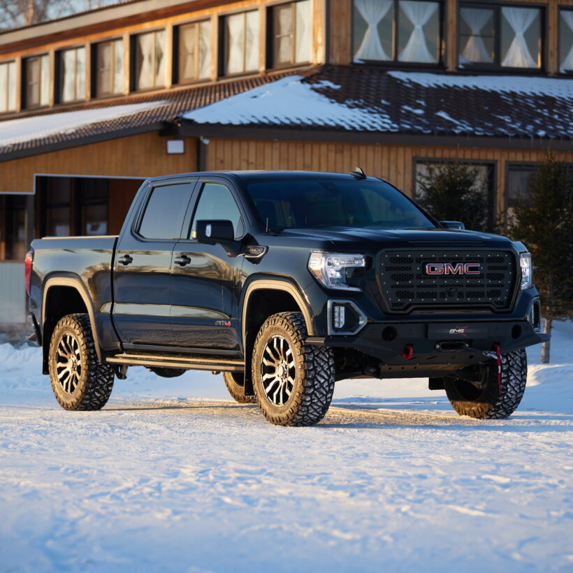 Пороги силовые BMS PRO-Line для GMC Sierra Crew Cab 2018-2024 (2 шт.) - Силовые пороги - GMC