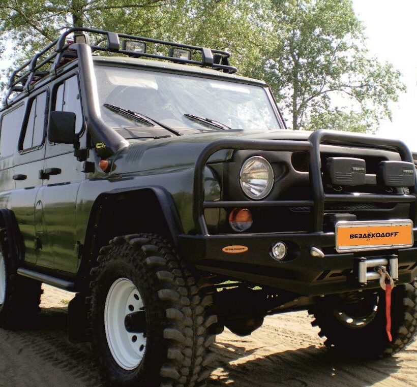 Бампер силовой передний УАЗ Хантер с кенгурином - Силовые бамперы - UAZ - UAZ Хантер