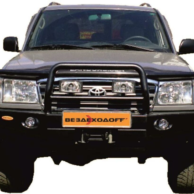 Бампер силовой передний Toyota Land Cruiser 100 GX с кенгурином - Силовые бамперы - TOYOTA - Toyota Land Cruiser