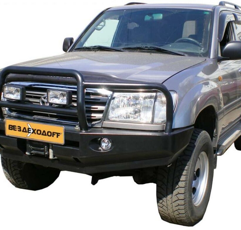 Бампер силовой передний Toyota Land Cruiser 100 GX с кенгурином - Силовые бамперы - TOYOTA - Toyota Land Cruiser