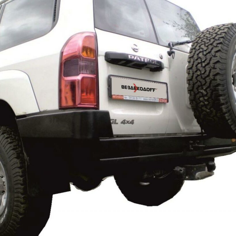 Бампер силовой задний Nissan Patrol Y61 с калиткой запасного колеса - Силовые бамперы - NISSAN - Nissan Patrol