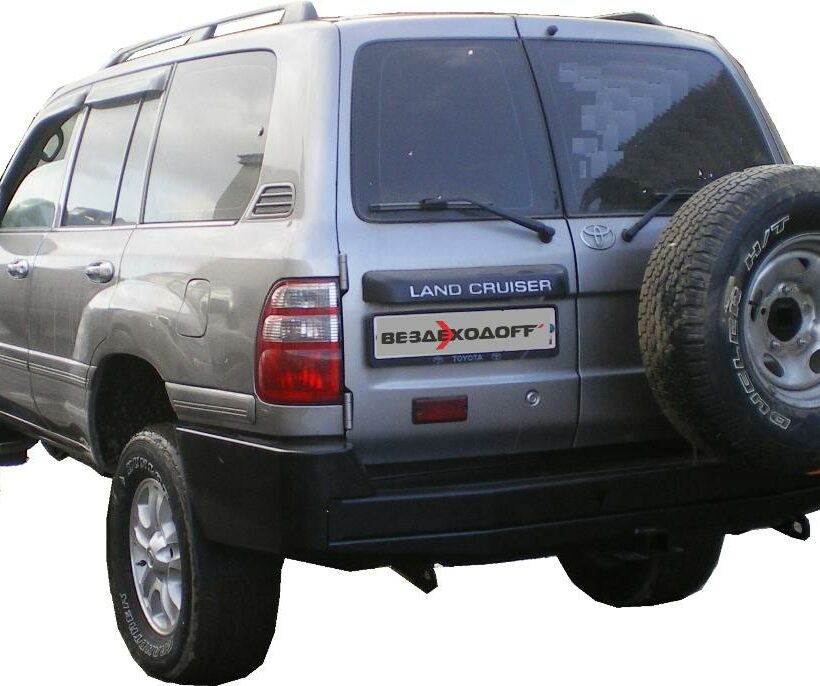 Бампер силовой задний Toyota Land Cruiser 100 GX с калиткой запасного колеса - Силовые бамперы - TOYOTA - Toyota Land Cruiser