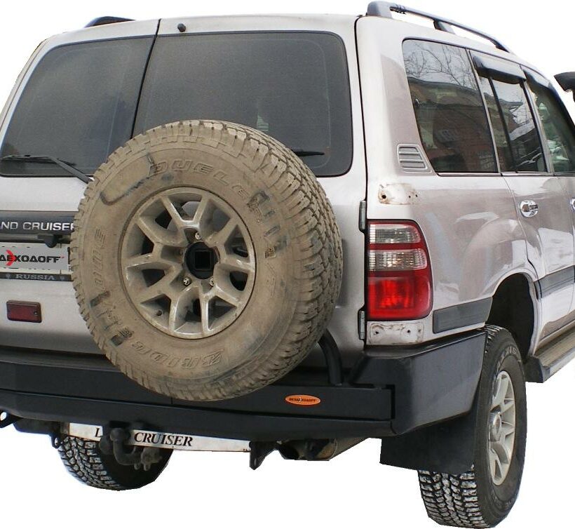 Бампер силовой задний Toyota Land Cruiser 100 GX с калиткой запасного колеса - Силовые бамперы - TOYOTA - Toyota Land Cruiser