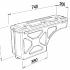 Бокс НЕ ПОВОРОТНЫЙ (ПРАВЫЙ/ЛЕВЫЙ) PICKUPBOX - Автобоксы - JAC - JAC T9