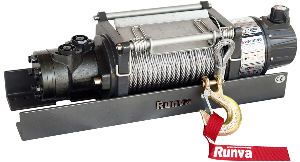 Лебёдка гидравлическая Runva 12000 lbs 5443 кг - Лебедки