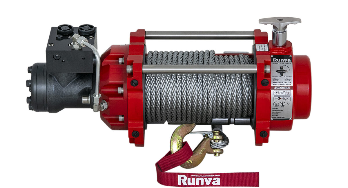 Лебёдка гидравлическая Runva 15000 lbs 6800 кг - Лебедки