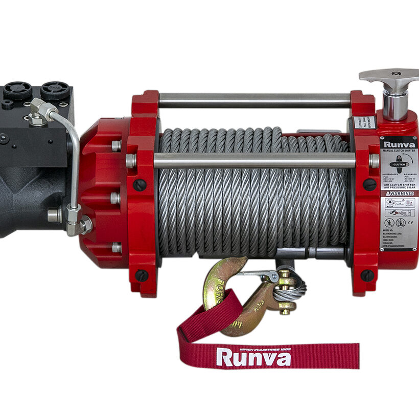 Лебёдка гидравлическая Runva 15000 lbs 6800 кг - Лебедки