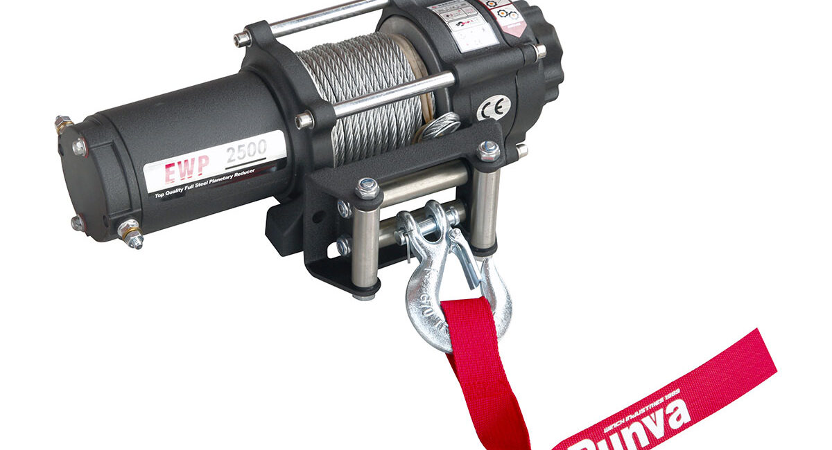 Лебёдка электрическая 12V Runva 2500 lbs 1140 кг - Лебедки