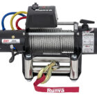 Лебёдка электрическая 12V Runva 9500 lbs 4350 кг (стальной трос) - Лебедки