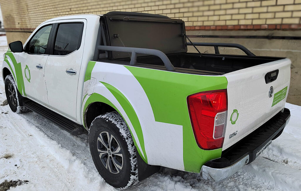 Крышка HAL 4-х секционная DongFeng DF6 4S STANDART под круглую дугу - Крышки и тенты кузова