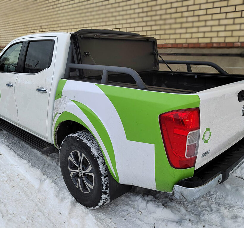 Крышка HAL 4-х секционная DongFeng DF6 4S STANDART под круглую дугу - Крышки и тенты кузова