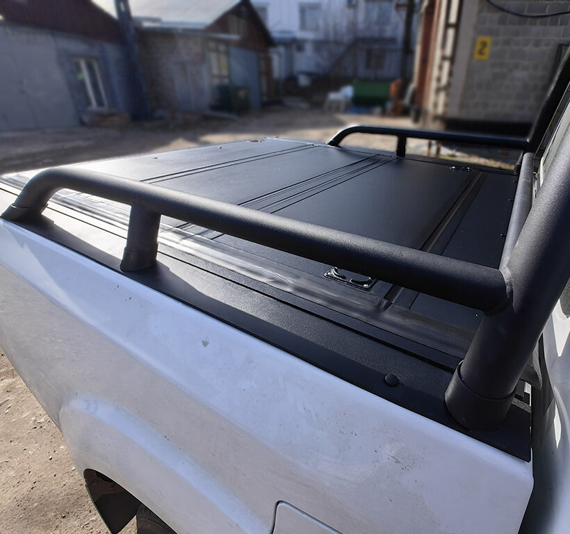 Крышка HAL 4-х секционная DongFeng DF6 4S STANDART под круглую дугу - Крышки и тенты кузова