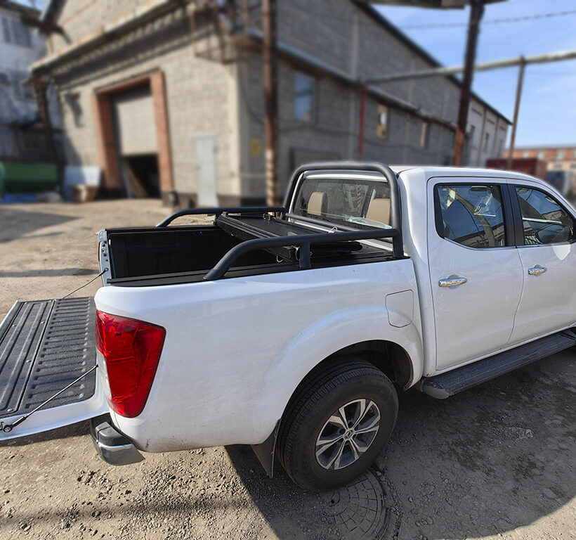 Крышка HAL 4-х секционная DongFeng DF6 4S STANDART под круглую дугу - Крышки и тенты кузова