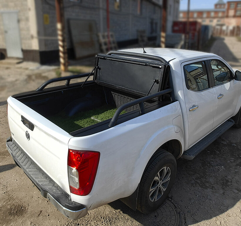 Крышка HAL 4-х секционная DongFeng DF6 4S STANDART под круглую дугу - Крышки и тенты кузова