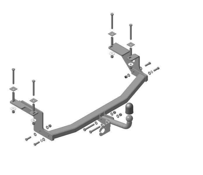 ТСУ (фаркоп) Ford Ecosport (2014 - 2018) - Фаркопы - FORD - Ford EcoSport