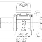 Лебёдка автомобильная электрическая 12V Runva EWX5000SR 2268 кг (синтетический трос) - Лебедки