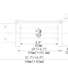 Лебёдка автомобильная электрическая 12V Runva 9500 lbs 4350 кг - Лебедки