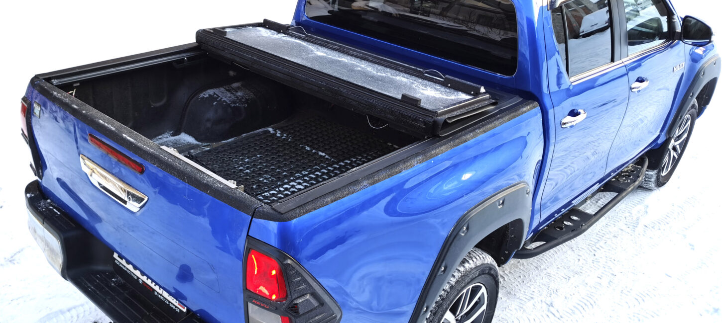 Жесткая четырехсекционная крышка HAL Toyota Hilux VIII Revo (2015+) (STANDART) - Крышки и тенты кузова - TOYOTA - Toyota Hilux