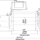 Лебёдка автомобильная электрическая 12V Runva 9500 lbs 4350 кг MAX влагозащищенная, синтетический трос - Лебедки