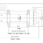 Лебёдка электрическая (индустр.) 12V Runva 17500 lbs 7960 кг синтетический трос - Лебедки