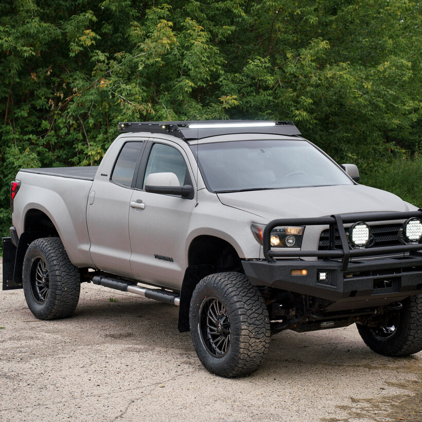 Багажник экспедиционный Toyota Tundra Double Cab 2006-2021 ШТОРКА - Багажники