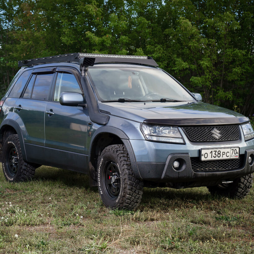 Багажник экспедиционный Suzuki Grand Vitara 2005-2016 ШТОРКА, дальний свет - Багажники