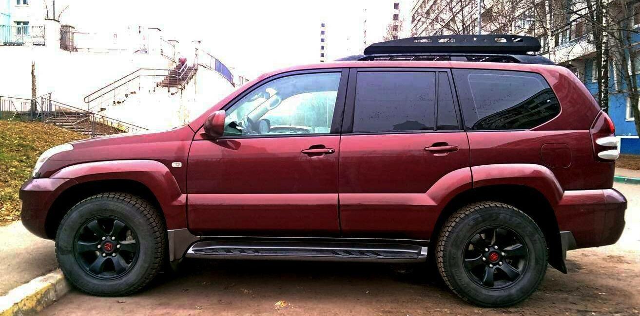 Багажник экспедиционный аэродинамический алюминиевый -Toyota Land Cruiser Prado 120 - Багажники