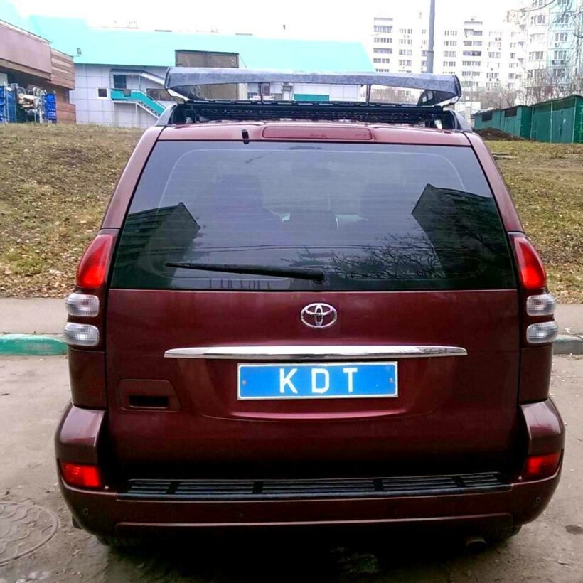 Багажник экспедиционный аэродинамический алюминиевый -Toyota Land Cruiser Prado 120 - Багажники