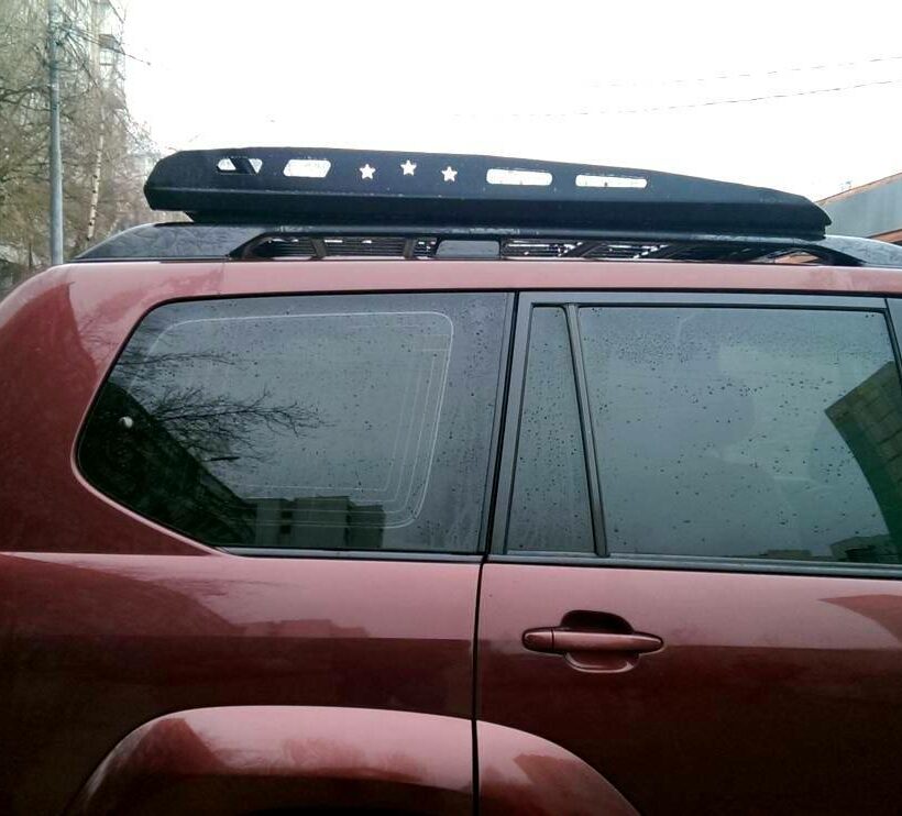Багажник экспедиционный аэродинамический алюминиевый -Toyota Land Cruiser Prado 120 - Багажники