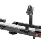Бампер РИФ силовой задний УАЗ Патриот 2015+ с квадратом под фаркоп, фонарями, 2-мя калитками, подсветкой номера, стандарт - Силовые бамперы - UAZ - UAZ Патриот