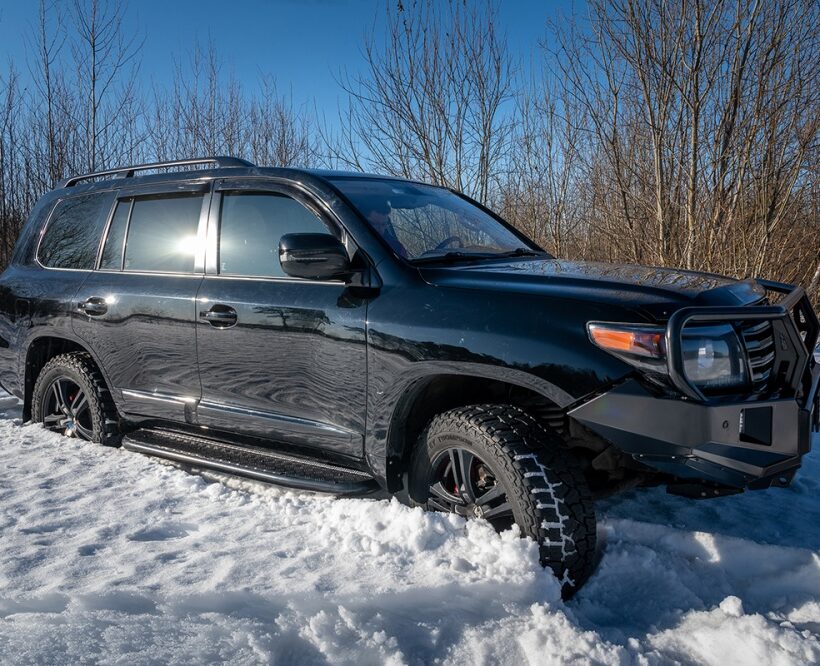 Бампер РИФ силовой передний Toyota Land Cruiser 200 2007-2015 c доп. фарами, защитной дугой и защитой бачка омывателя - Силовые бамперы - TOYOTA - Toyota Land Cruiser