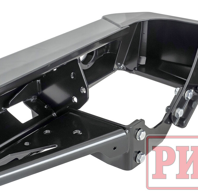 Бампер РИФ силовой задний Toyota Land Cruiser 76 2007+ с квадратом под фаркоп и фонарями - Силовые бамперы - TOYOTA - Toyota Land Cruiser