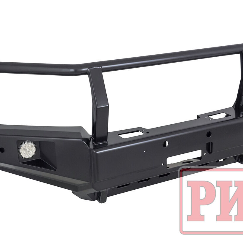 Бампер РИФ силовой передний Toyota Land Cruiser 200 2007-2015 c доп. фарами, защитной дугой и защитой бачка омывателя - Силовые бамперы - TOYOTA - Toyota Land Cruiser