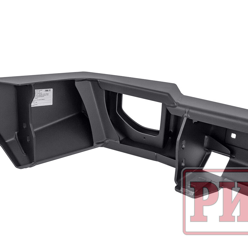 Бампер РИФ силовой задний Jeep Wrangler JL 2018-2021 с квадр. под фаркоп под штат. фонари, стандарт - Силовые бамперы - JEEP - Jeep Wrangler