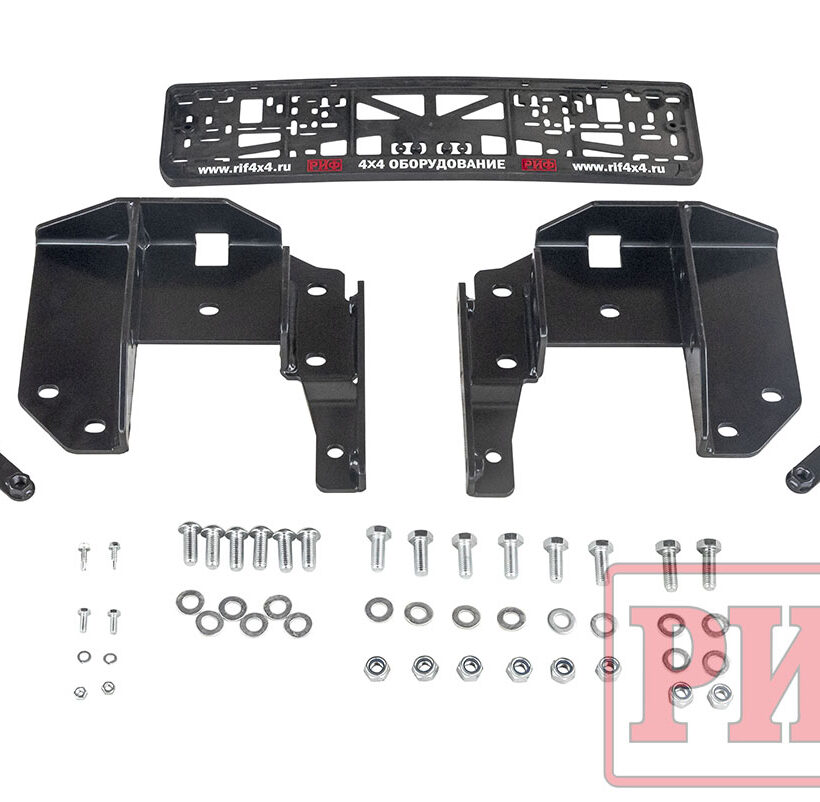 Бампер РИФ передний Toyota Land Cruiser 76/78/79 2007+ c доп. фарами, под штатную лебедку - Силовые бамперы - TOYOTA - Toyota Land Cruiser