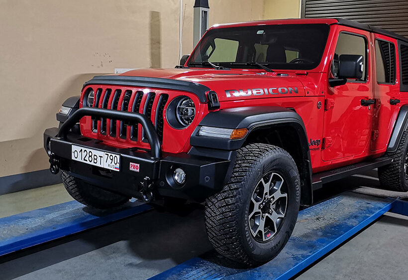 Бампер РИФ силовой передний Jeep Wrangler JL 2018-2021 под доп. фары, с центральной защитной дугой - Силовые бамперы - JEEP - Jeep Wrangler