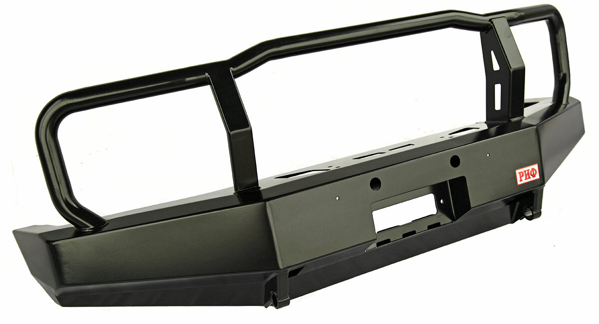 Бампер РИФ силовой передний Toyota Land Cruiser 76/78/79 2007+ без доп. фар, с защитной дугой и площадкой под лебедку - Силовые бамперы - TOYOTA - Toyota Land Cruiser