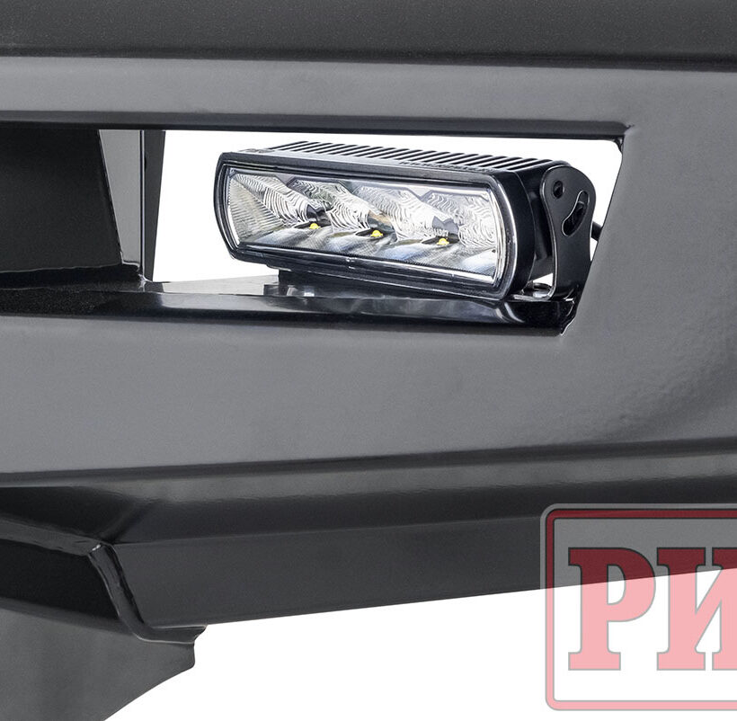 Бампер РИФ силовой передний Mitsubishi Pajero Sport 2015-2020 с доп. фарами (арт. B0205), защитной дугой, защитой бачка омывателя - Силовые бамперы - MITSUBISHI - Mitsubishi Pajero Sport