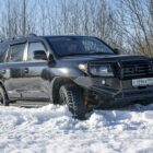 Бампер РИФ силовой передний Toyota Land Cruiser 200 2007-2015 c доп. фарами, защитной дугой и защитой бачка омывателя - Силовые бамперы - TOYOTA - Toyota Land Cruiser