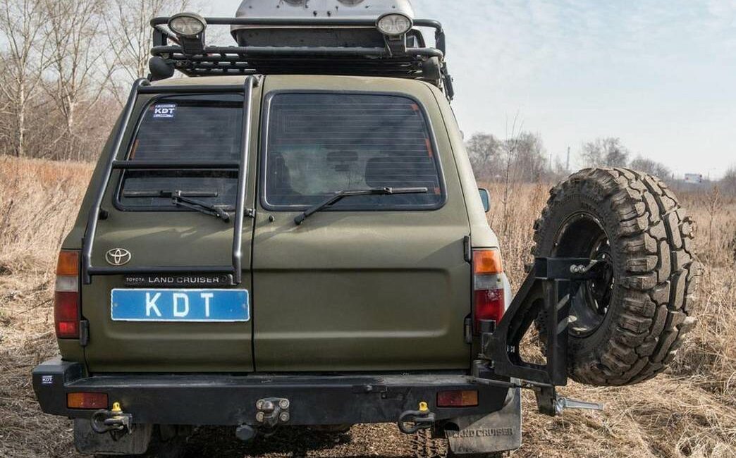 Задний силовой бампер из 430й нержавеющей стали - Toyota Cruiser 80 - Силовые бамперы - TOYOTA - Toyota Land Cruiser