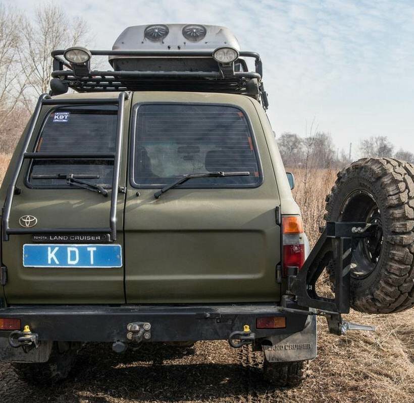 Задний силовой бампер из 430й нержавеющей стали - Toyota Cruiser 80 - Силовые бамперы - TOYOTA - Toyota Land Cruiser