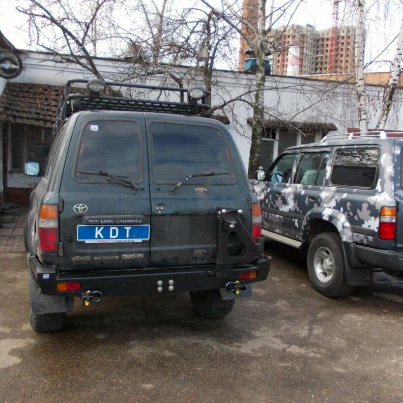 Задний силовой бампер из 430й нержавеющей стали - Toyota Cruiser 80 - Силовые бамперы - TOYOTA - Toyota Land Cruiser