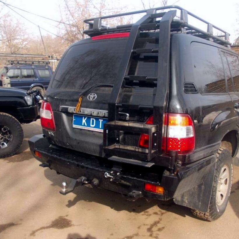 Задний силовой бампер из 430й нержавеющей стали- Toyota Cruiser 100 - Силовые бамперы - TOYOTA - Toyota Land Cruiser